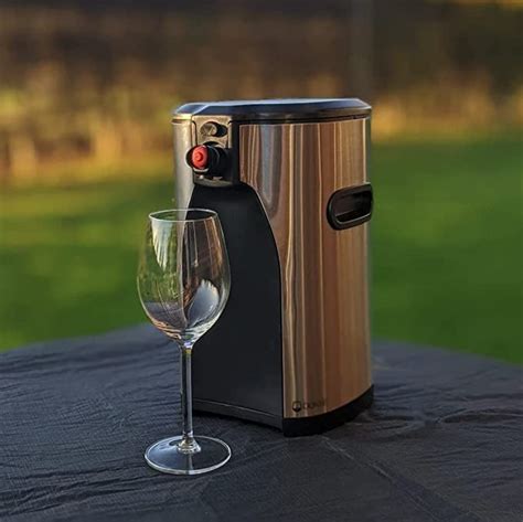 boxxle stainless steel classy boxed wine dispenser|3 liter wine bottle holder.